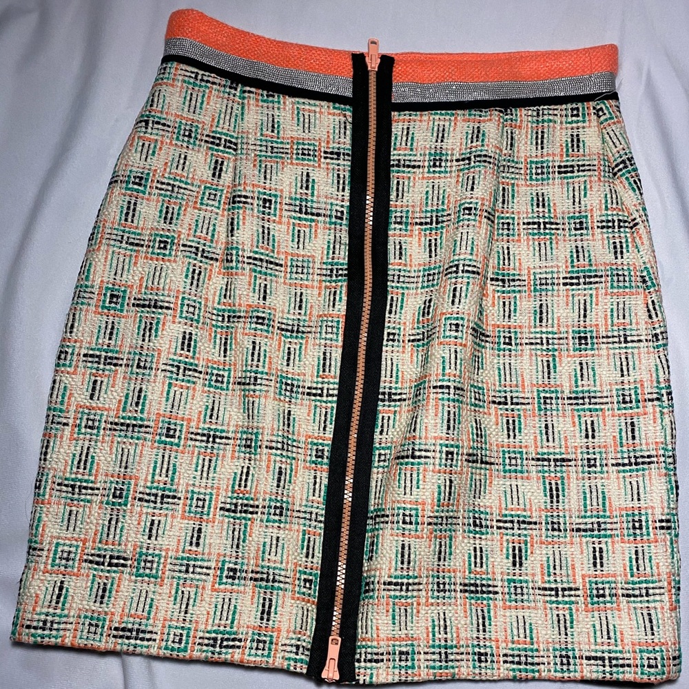 Milly Zip back skirt